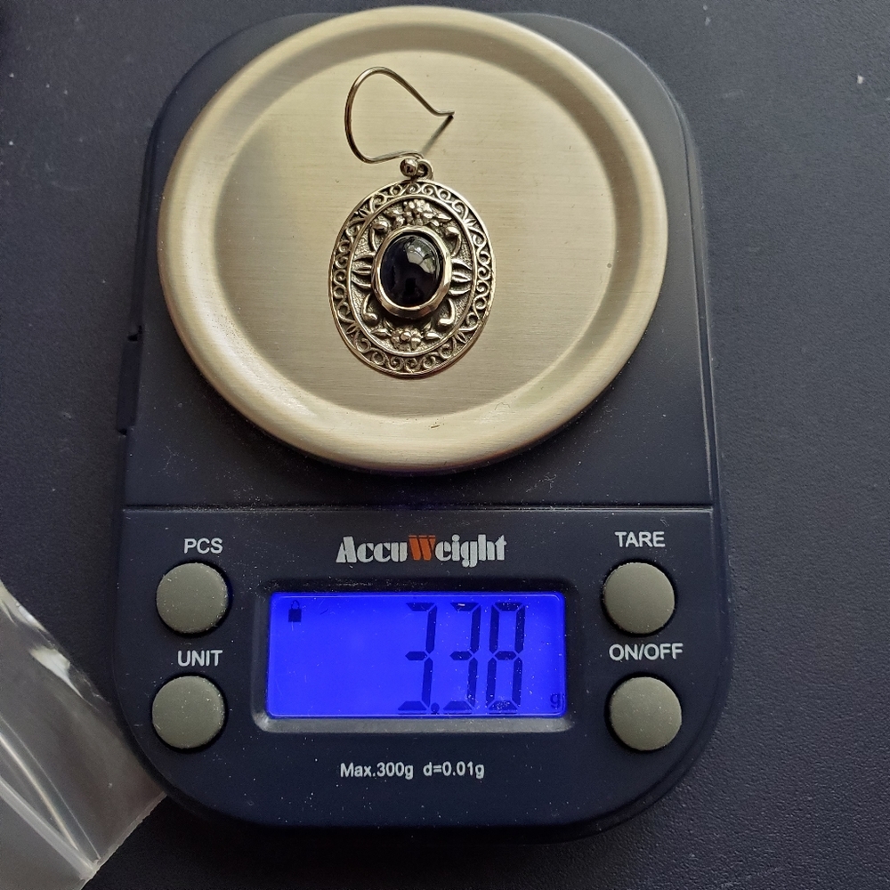 Sterling Sapphire Earrings - Picture 14 of 16